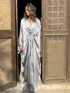Silver Shimmery Nubian Kaftan