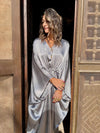 Silver Shimmery Nubian Kaftan