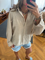 Beige Haze Linen Shirt