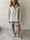 Beige Haze Linen Shirt