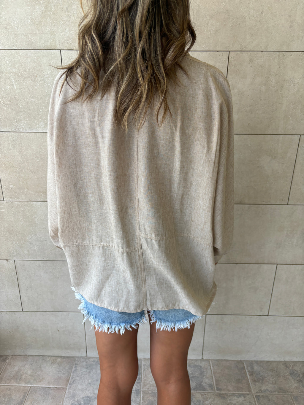Beige Haze Linen Shirt