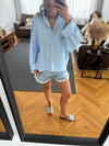 Baby Blue Haze Linen Shirt