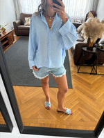 Baby Blue Haze Linen Shirt