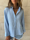 Baby Blue Haze Linen Shirt