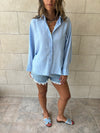 Baby Blue Haze Linen Shirt