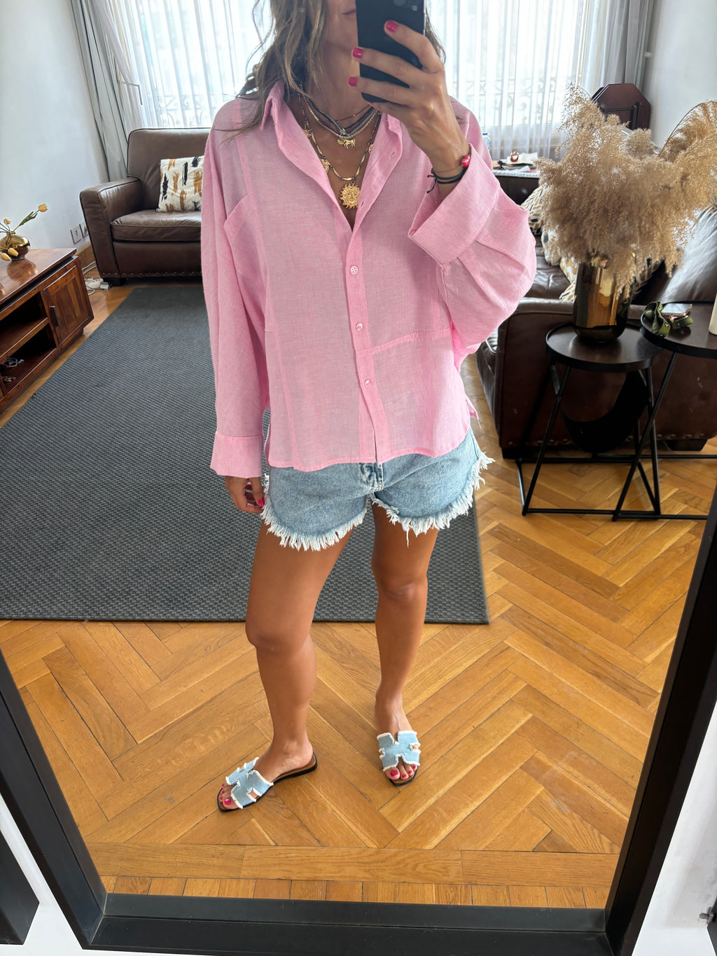 Pink Haze Linen Shirt