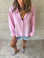 Pink Haze Linen Shirt