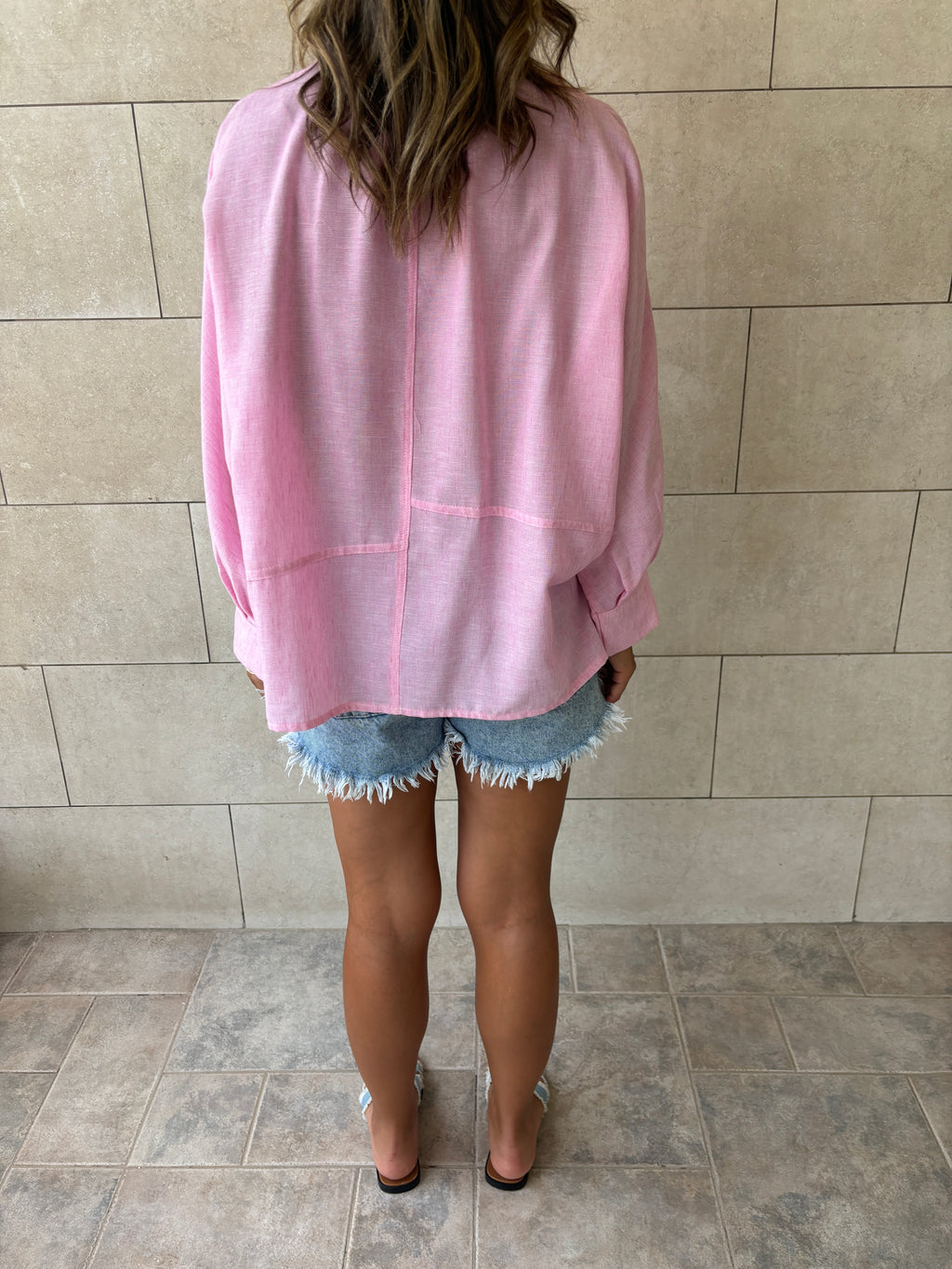 Pink Haze Linen Shirt