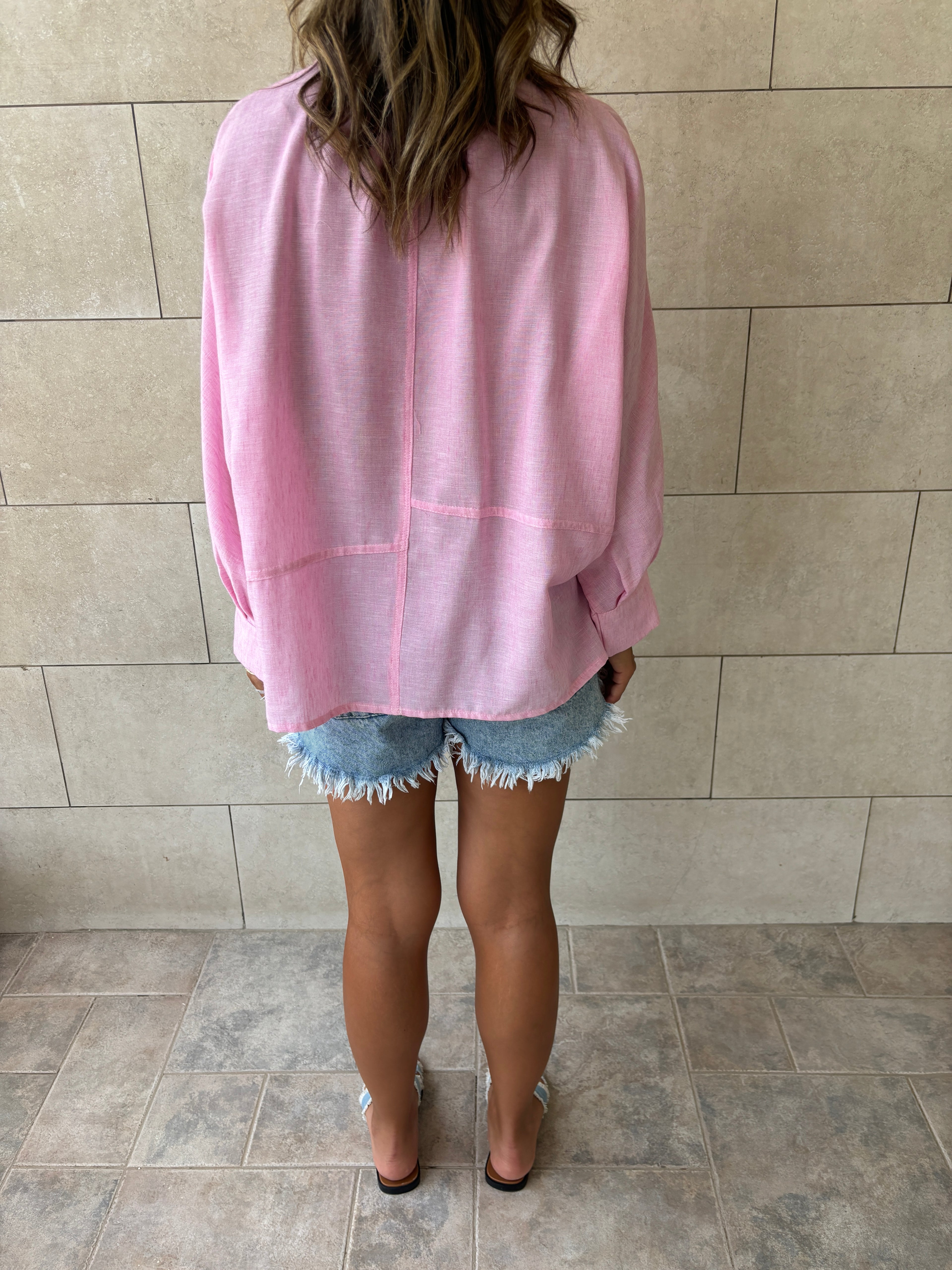Pink Haze Linen Shirt