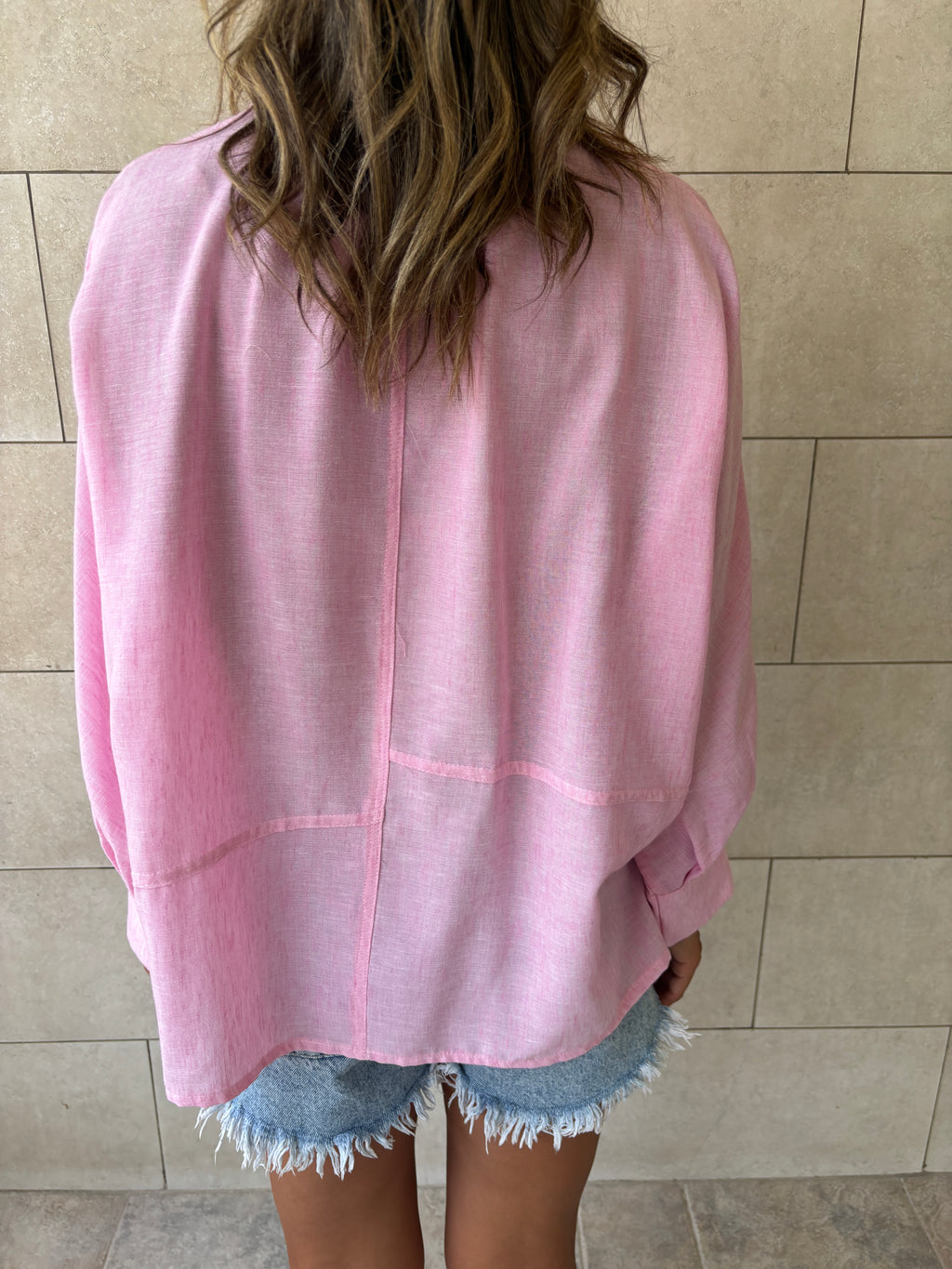 Pink Haze Linen Shirt