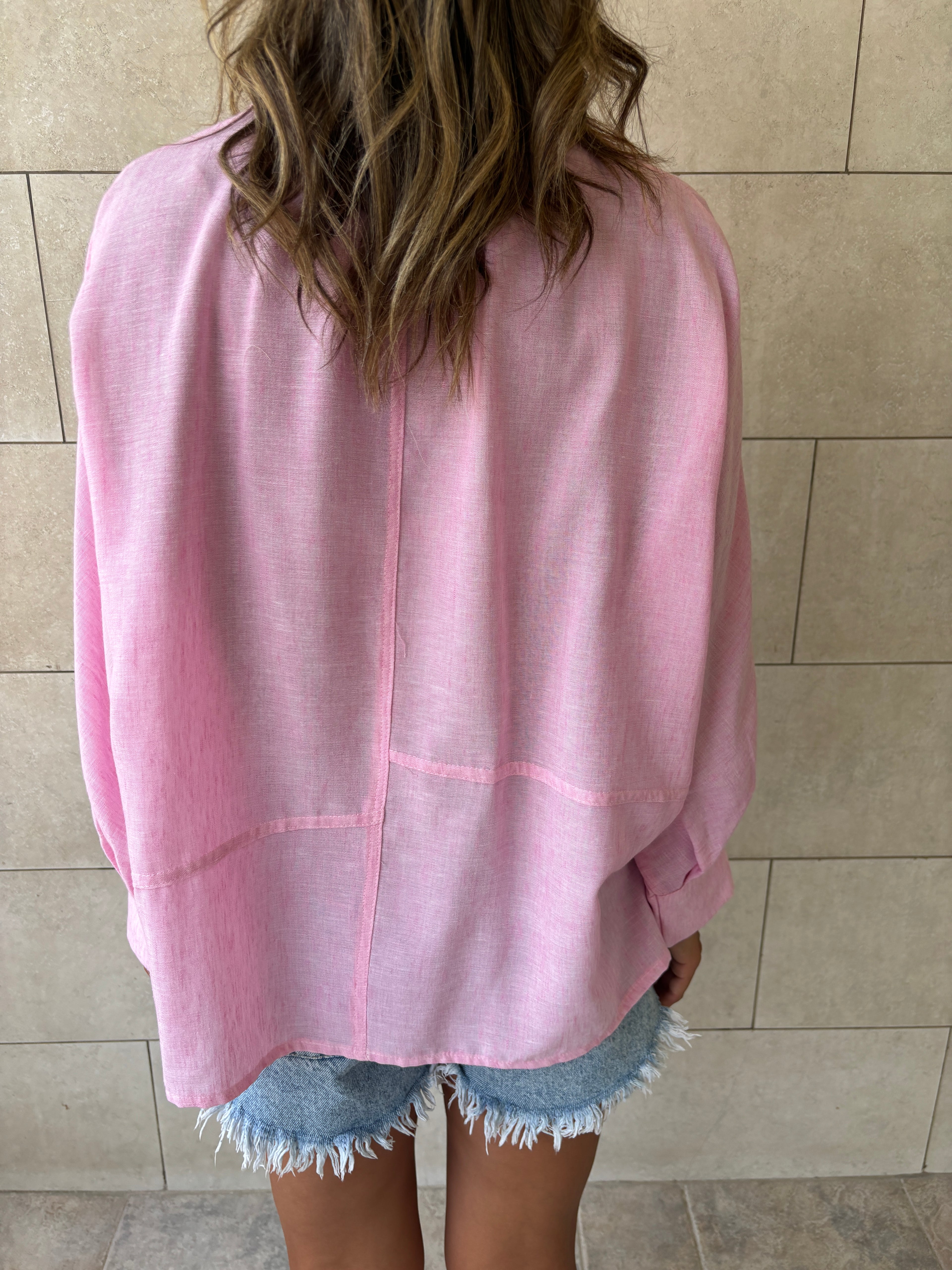 Pink Haze Linen Shirt