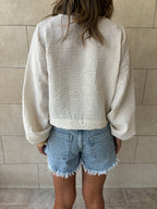 Ivory Ribbon Tie Blouse