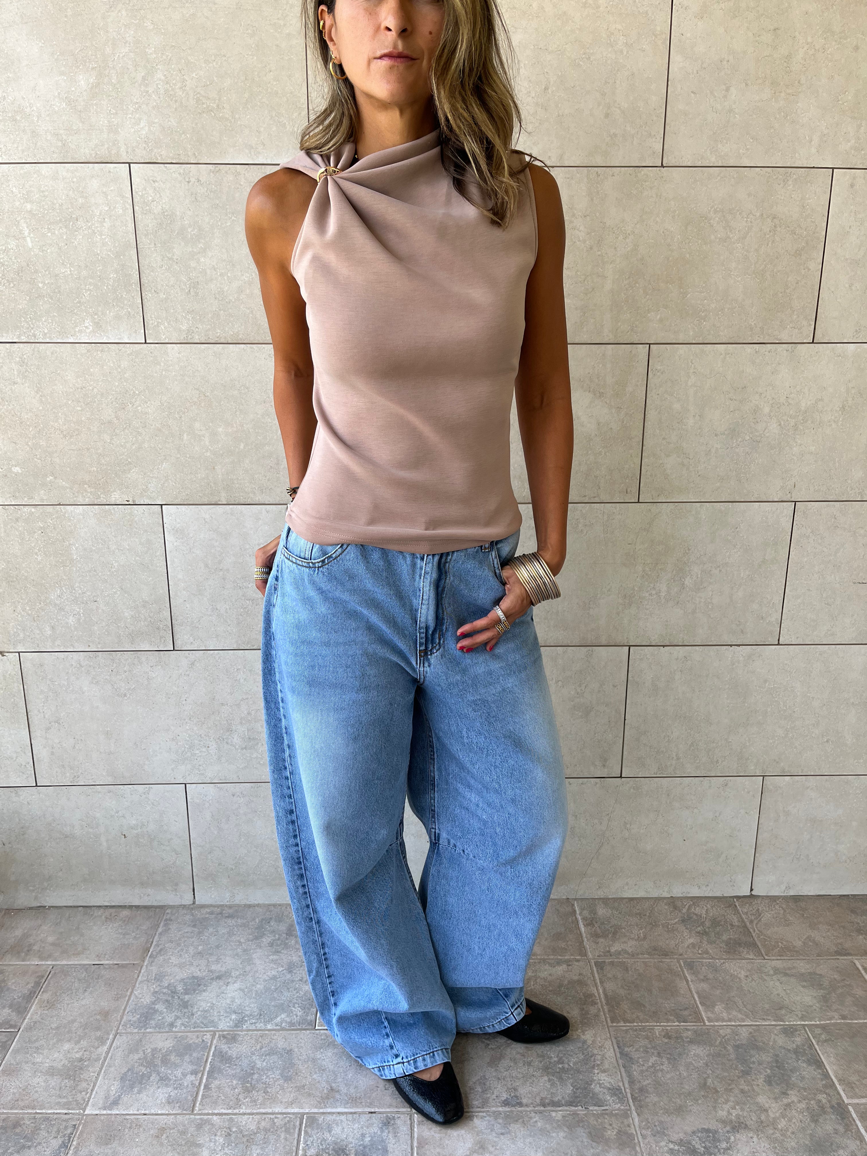 Cafe Ring Scuba Top
