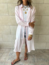 Pink Cotton Cloud Shirt Dress