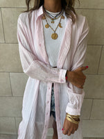 Pink Cotton Cloud Shirt Dress