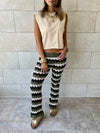 Olive Giving Waves Crochet Pants