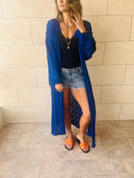 Blue Wishbone Kimono