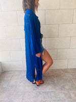 Blue Wishbone Kimono