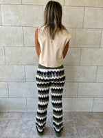 Olive Giving Waves Crochet Pants