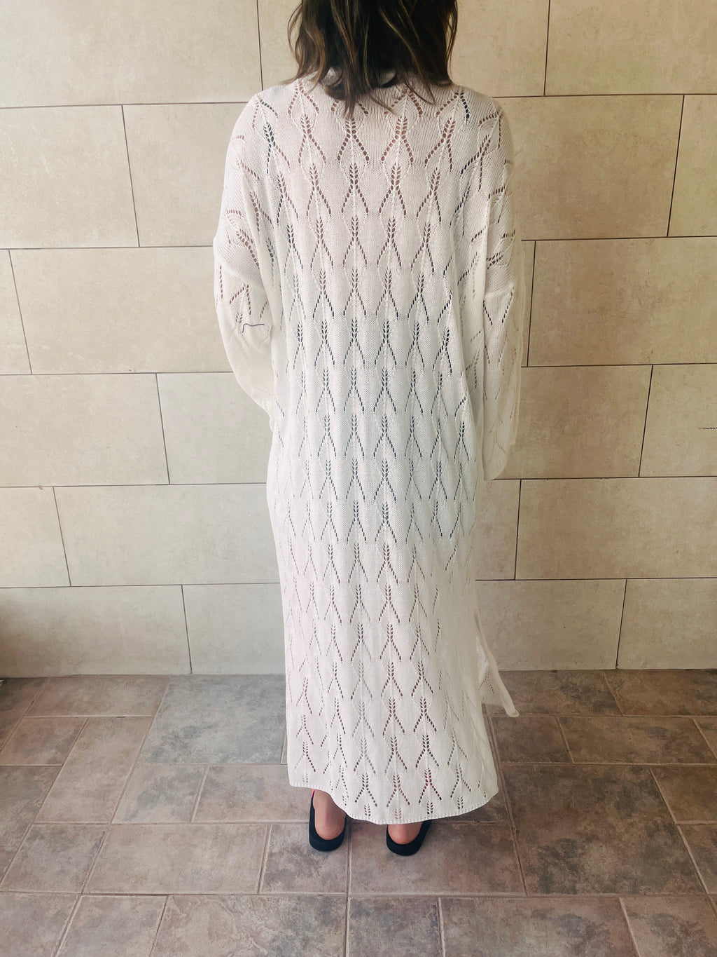 White Wishbone Kimono