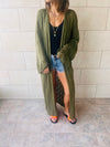 Olive Wishbone Kimono