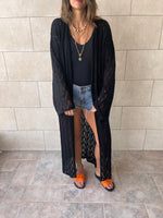Black Wishbone Kimono