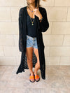 Black Wishbone Kimono