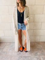 Beige Wishbone Kimono