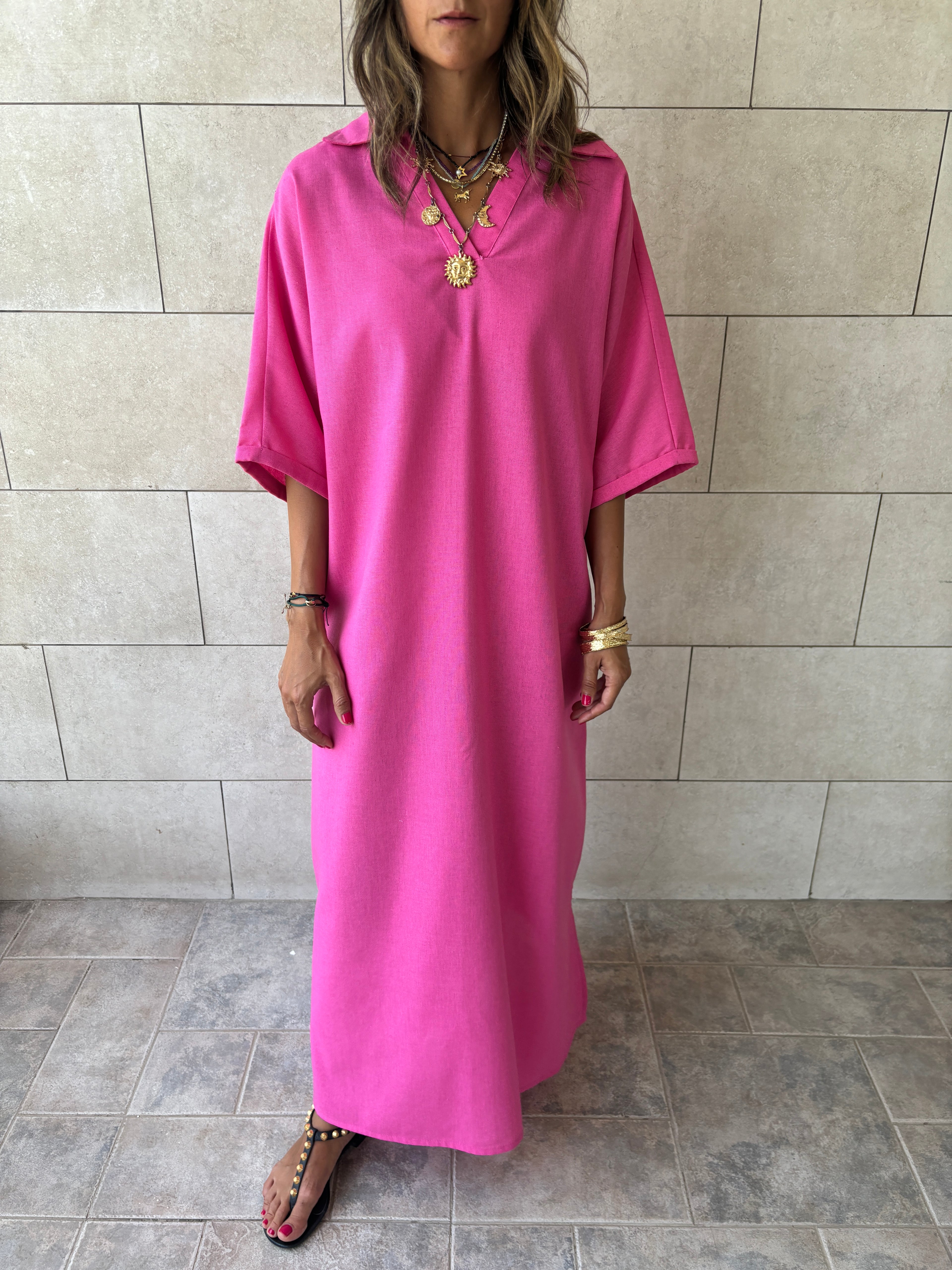 Fuchsia Always To Go Easy Dress