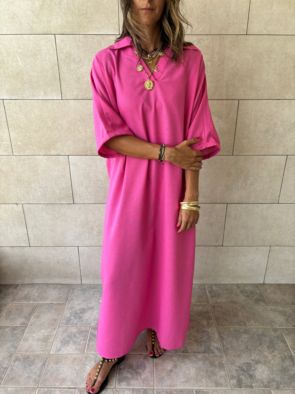 Fuchsia Always To Go Easy Dress
