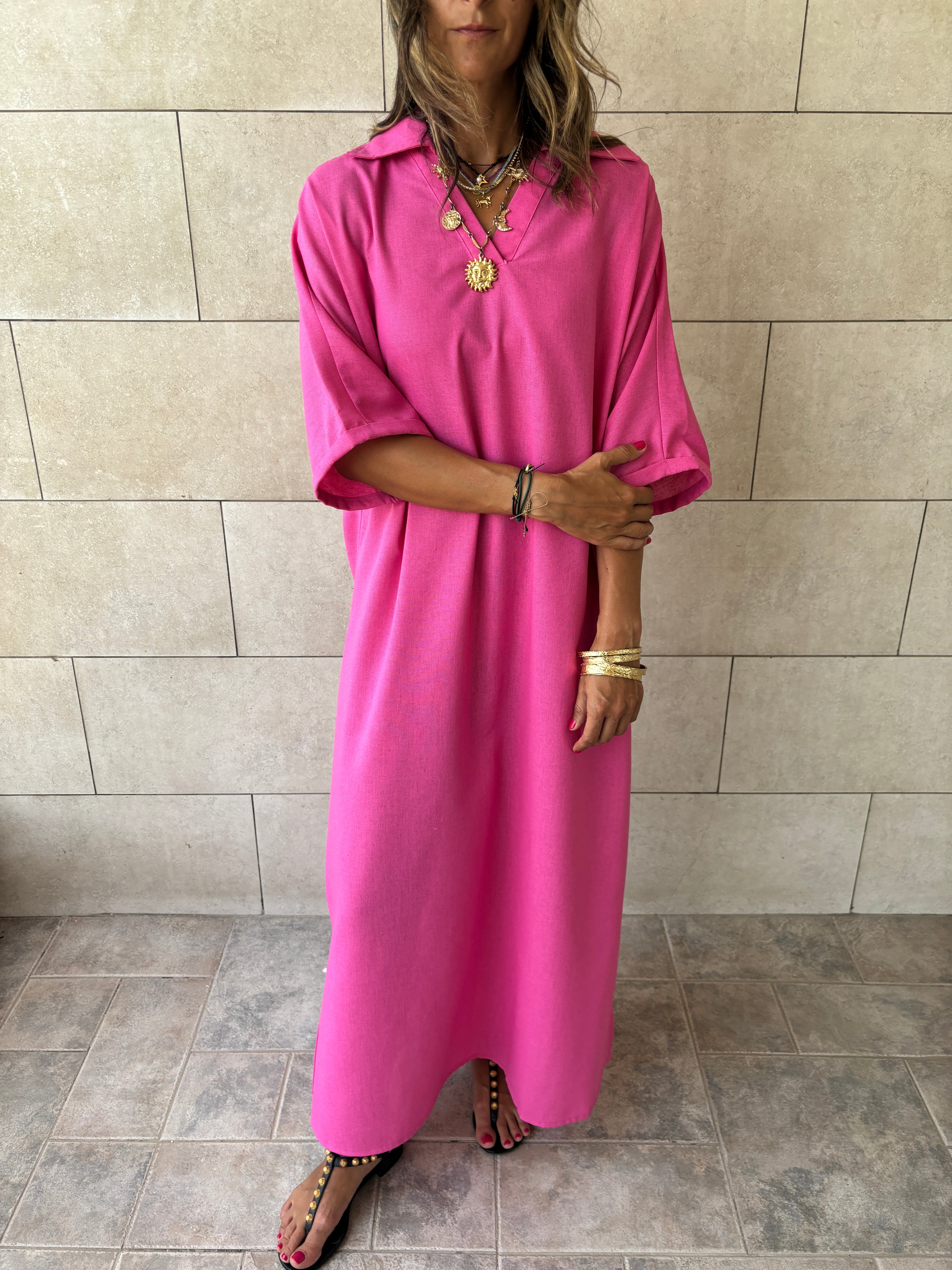 Fuchsia Always To Go Easy Dress