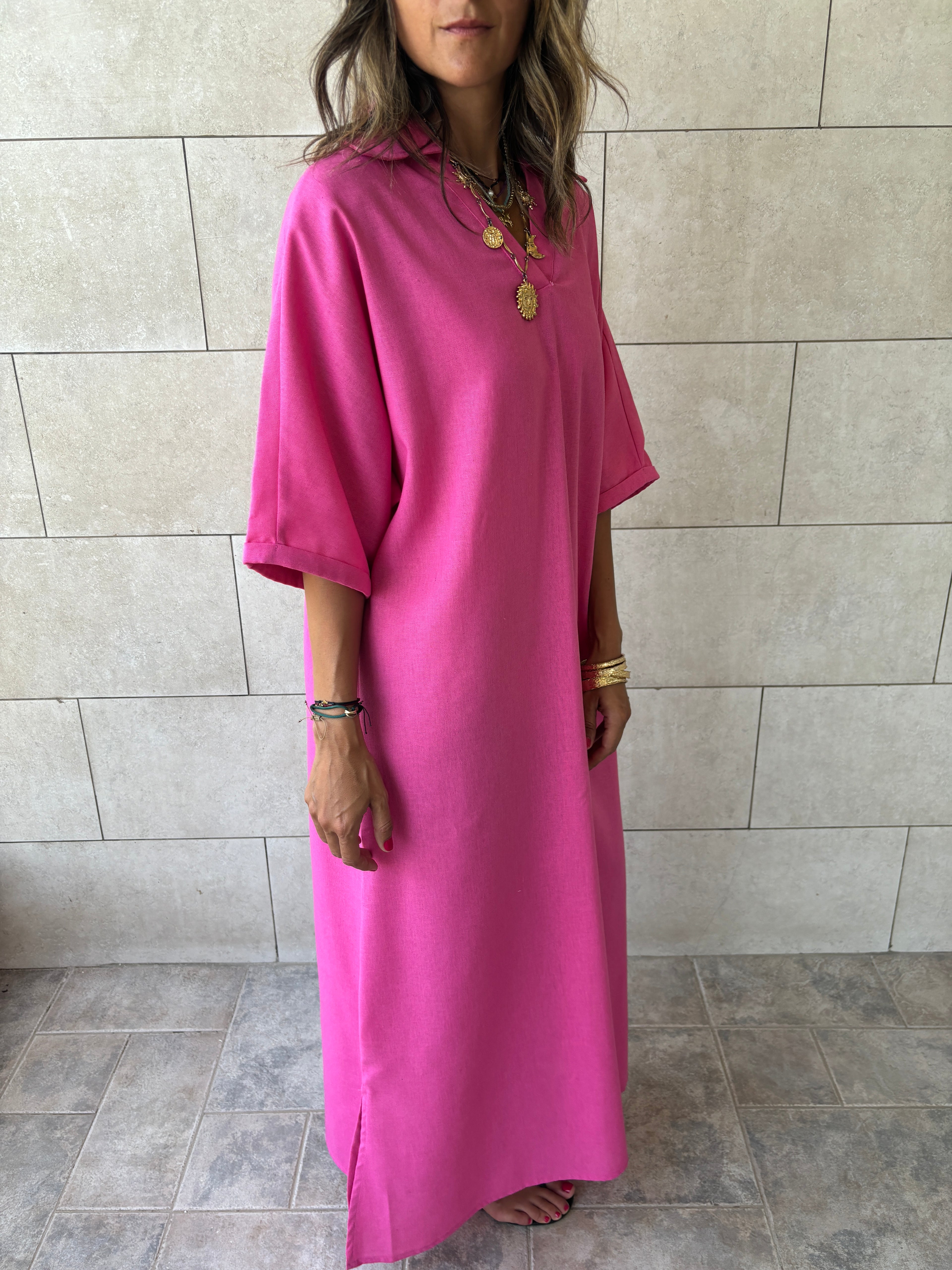 Fuchsia Always To Go Easy Dress