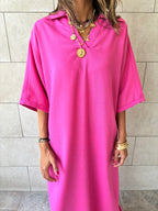 Fuchsia Always To Go Easy Dress