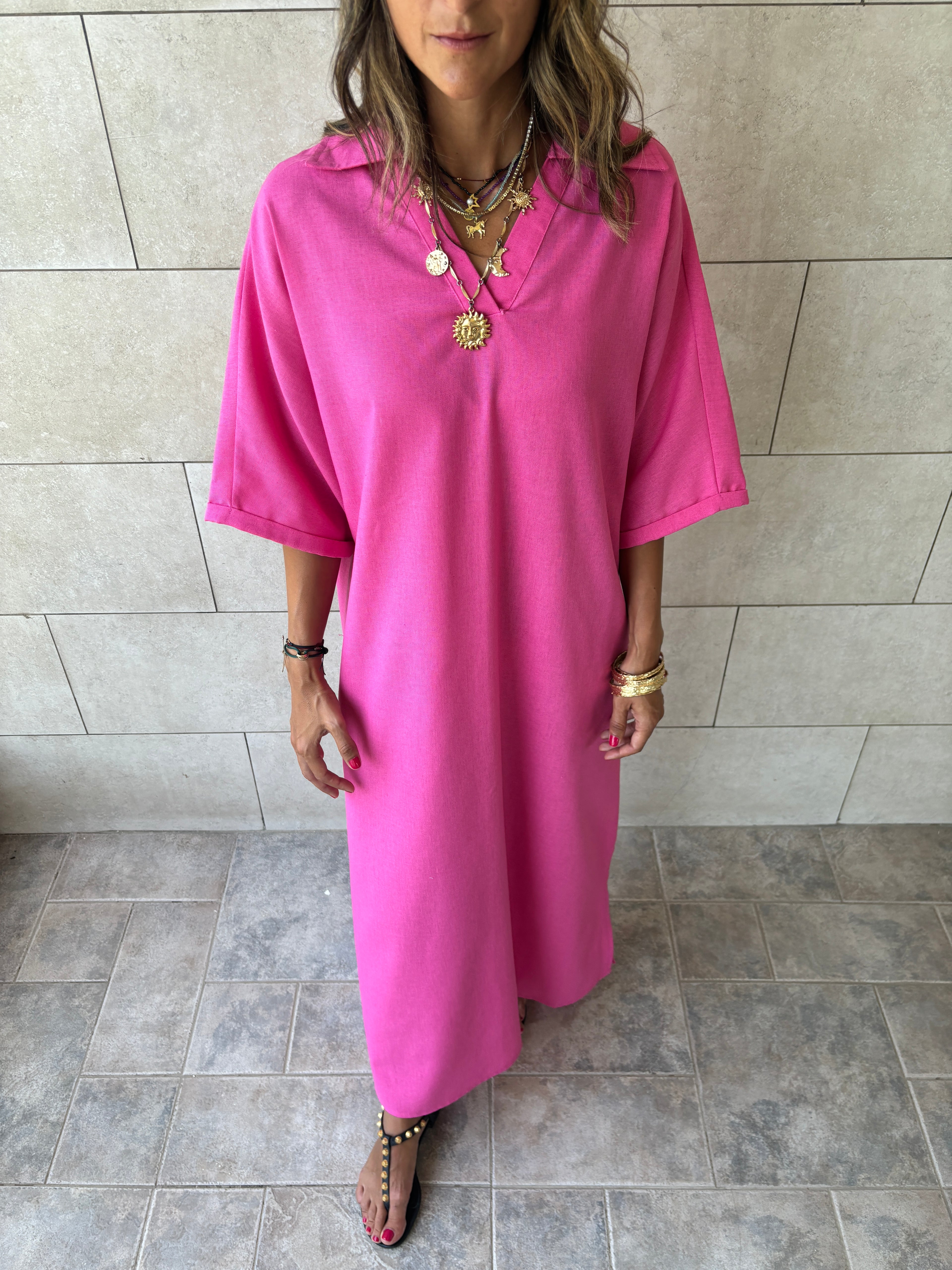 Fuchsia Always To Go Easy Dress