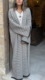 Beige Heavy Knit Cardigan