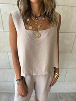 Beige Boy Shorts Morning Set