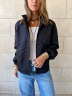 Black Waterproof Short Jacket