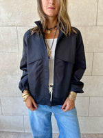 Black Waterproof Short Jacket