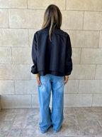 Black Waterproof Short Jacket