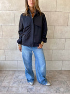 Black Waterproof Short Jacket