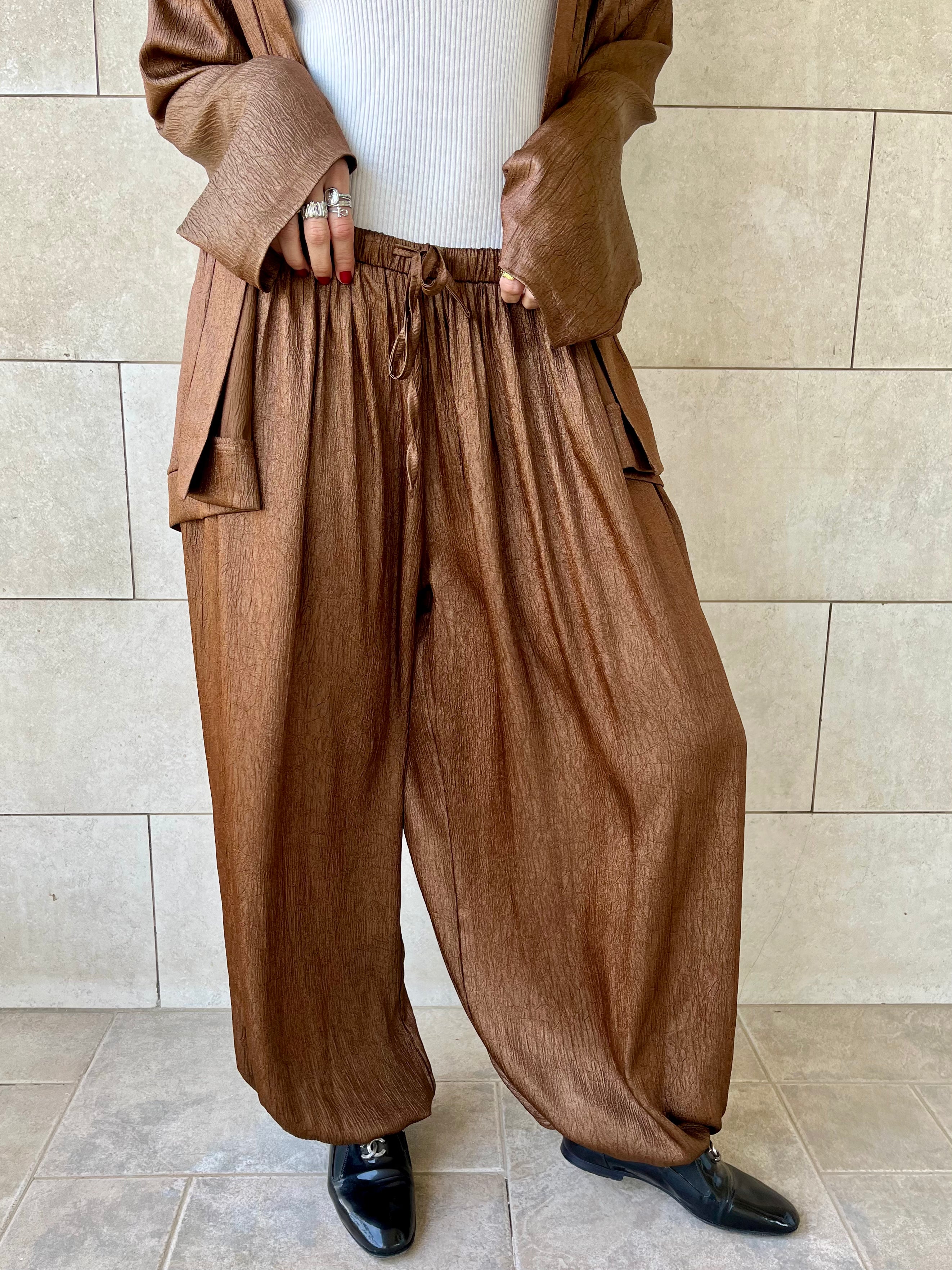 Brown Golden Hour Balloon Pants
