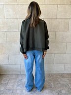 Olive Waterproof Short Jacket