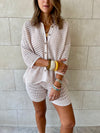 Beige Salty Air Crochet Set