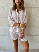 Beige Salty Air Crochet Set