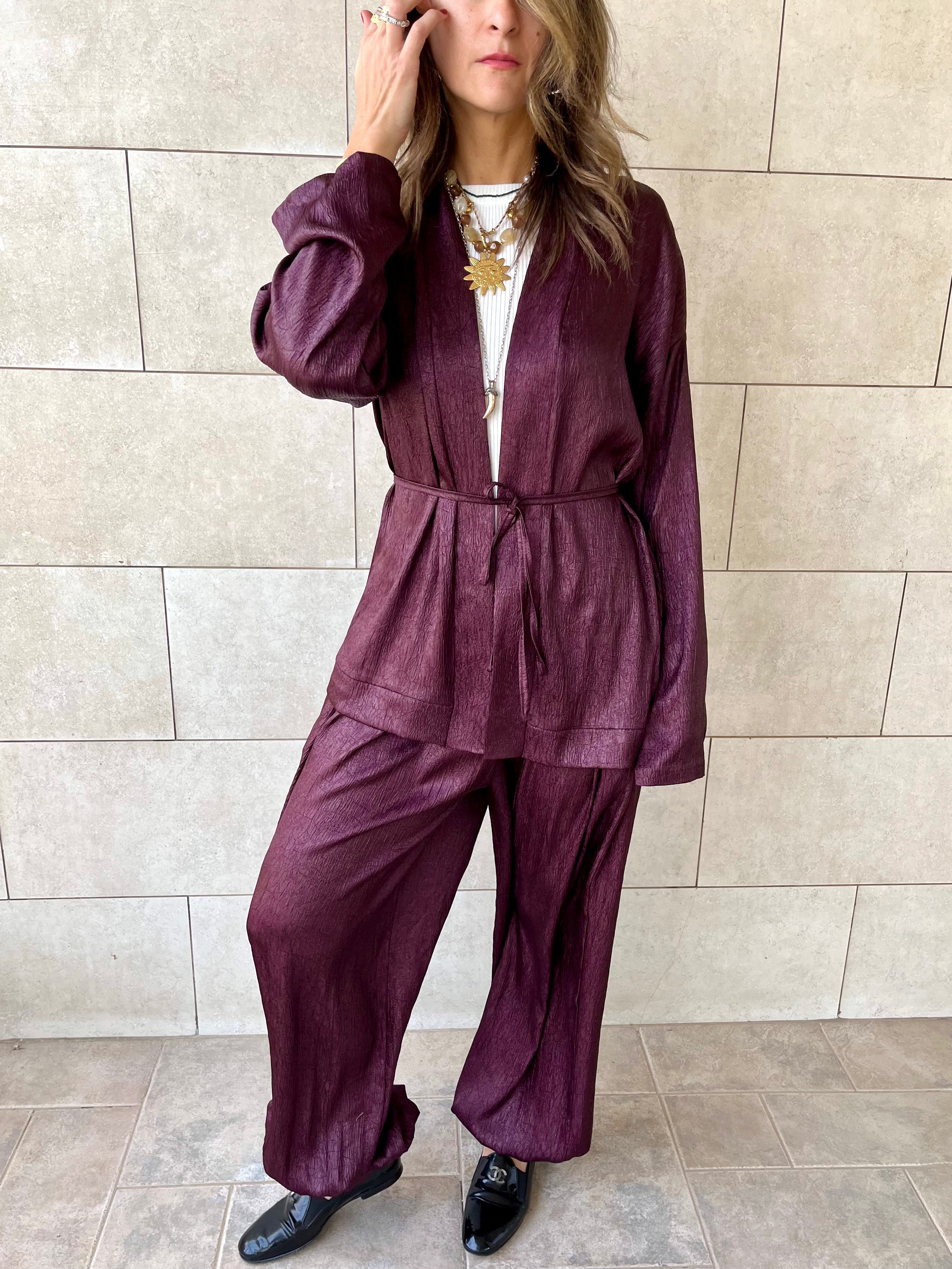 Plum Golden Hour Balloon Pants