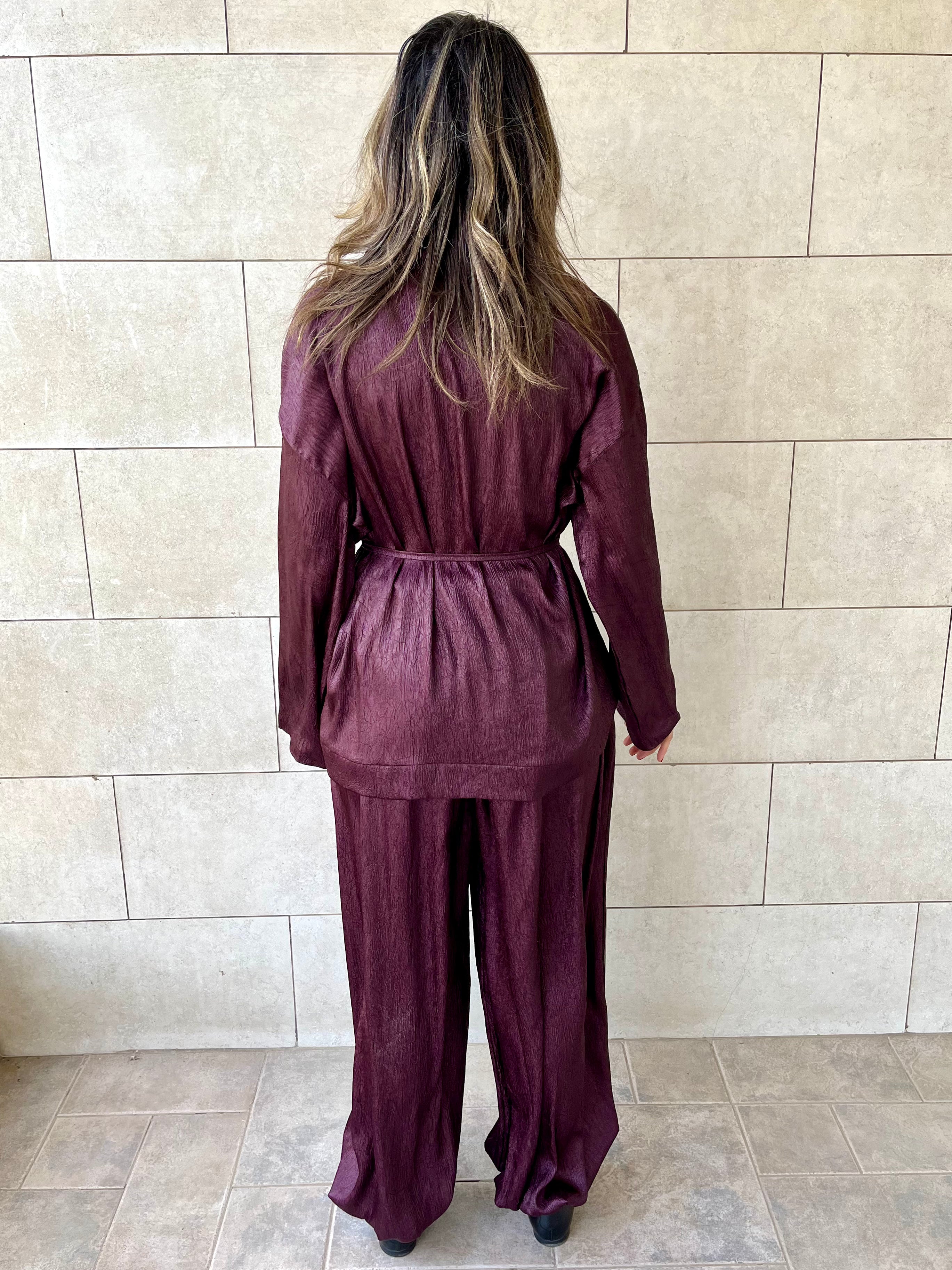 Plum Golden Hour Balloon Pants