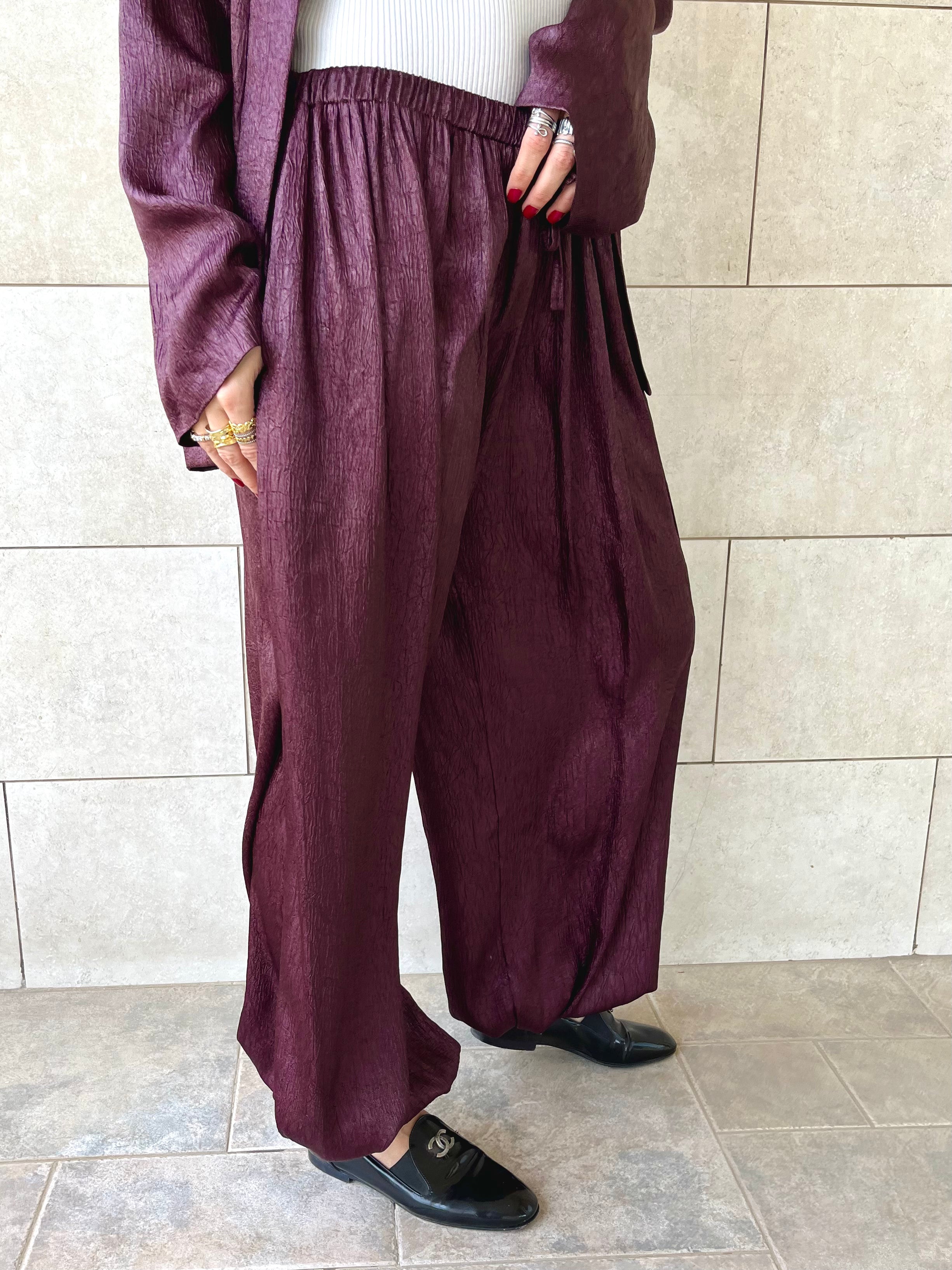 Plum Golden Hour Balloon Pants
