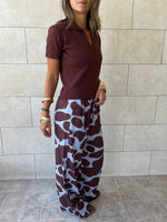 Brown Frillu Signature Knit Polo