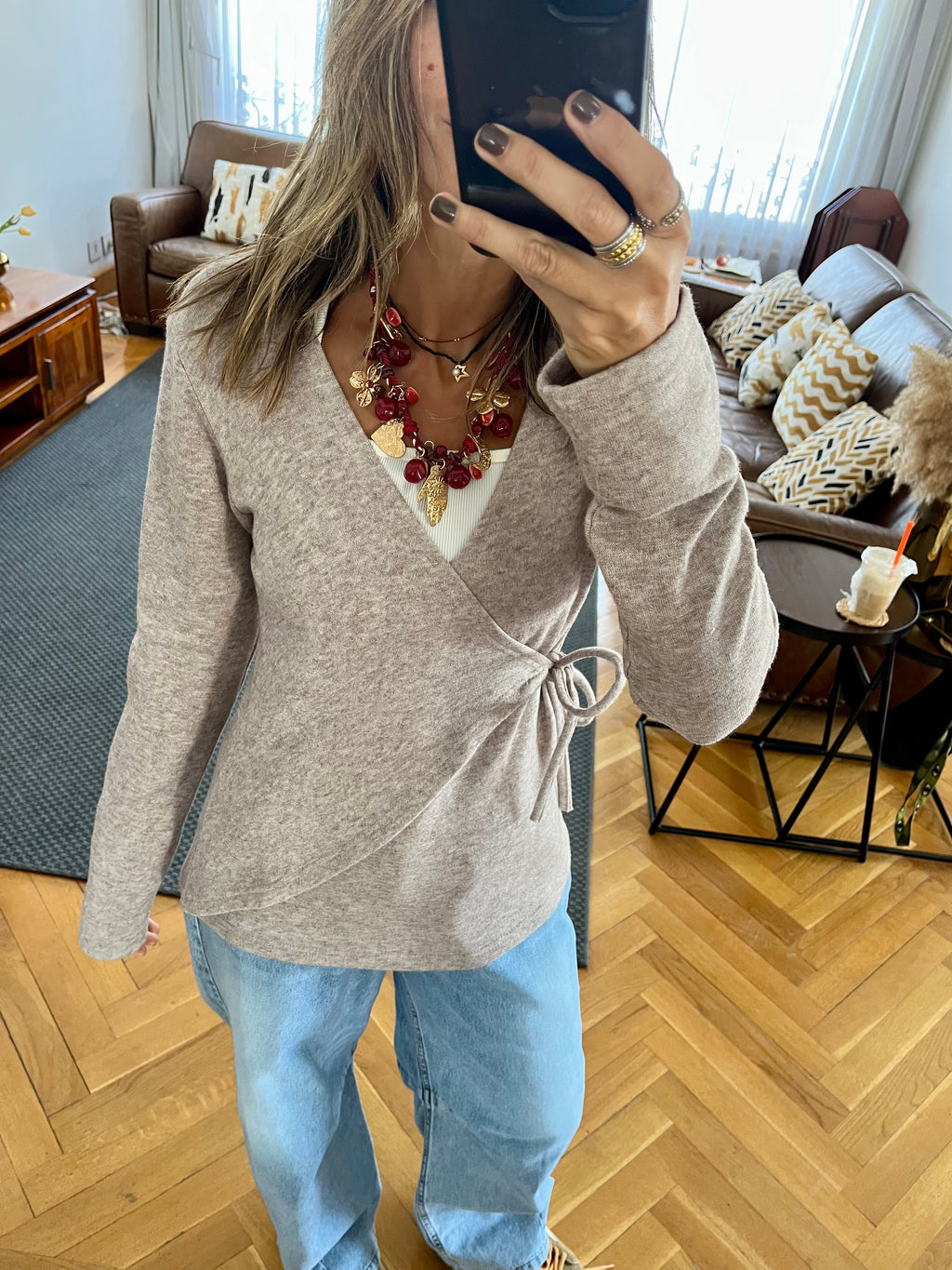 Cafe Wrap Around Light Knit