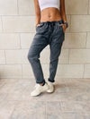 Grey Denim Flex Pants